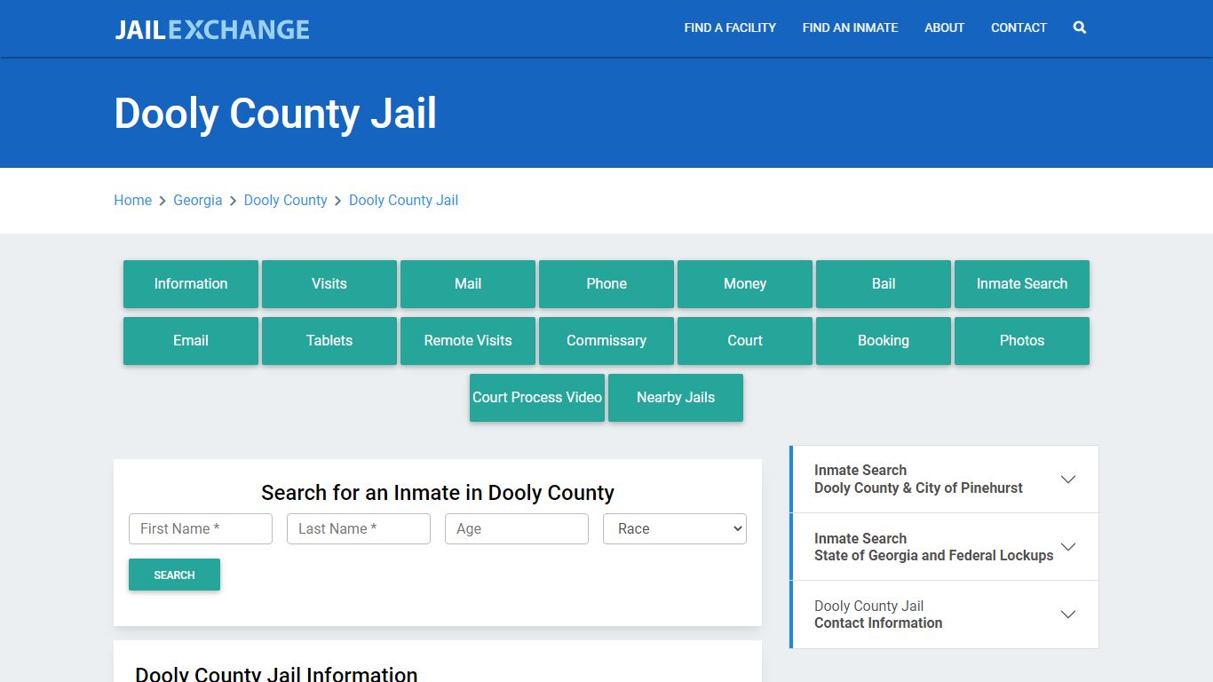 Dooly County Jail Roster Lookup, GA, Inmate Search